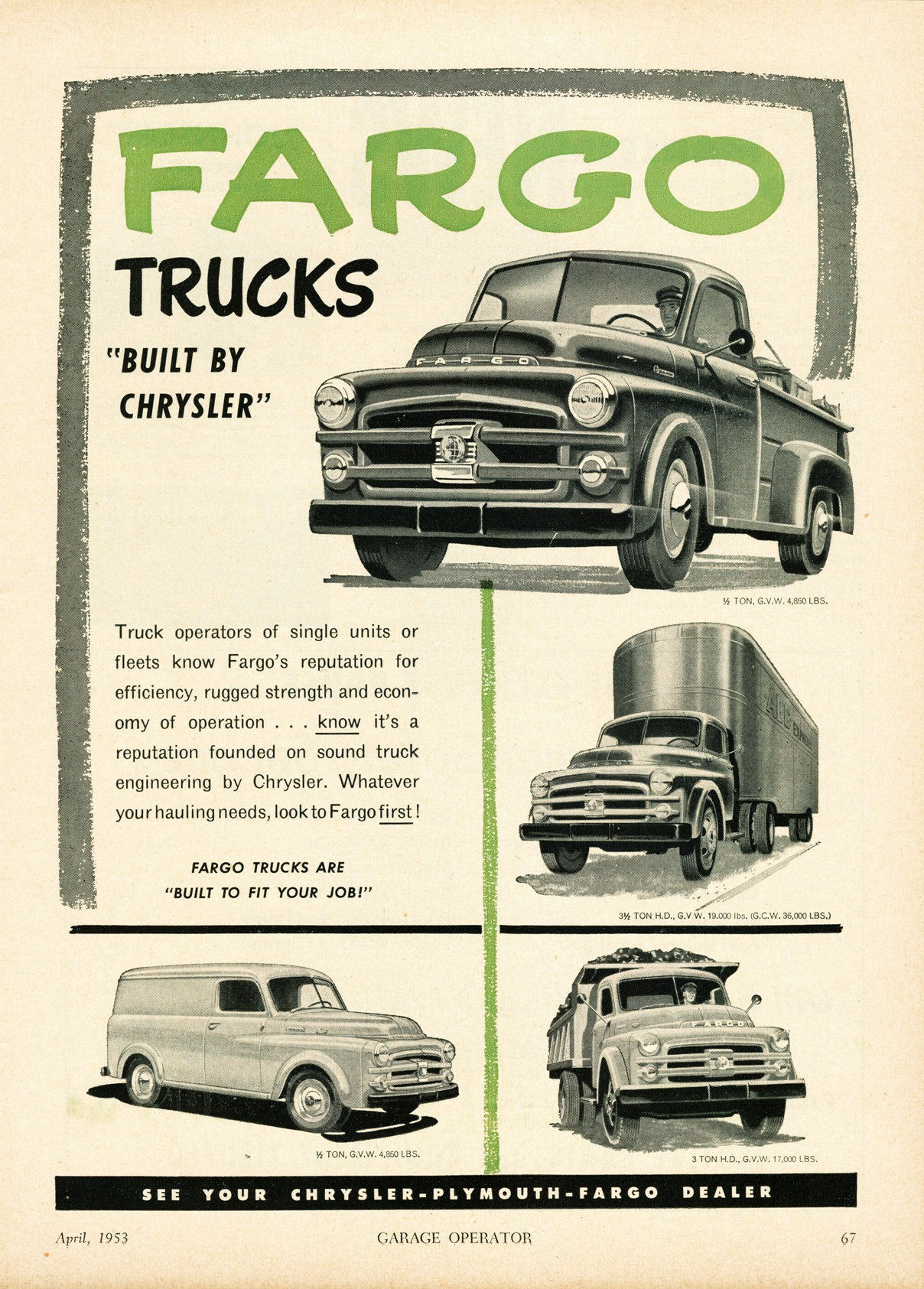 1953 Chrysler Canada Fargo Truck 1
